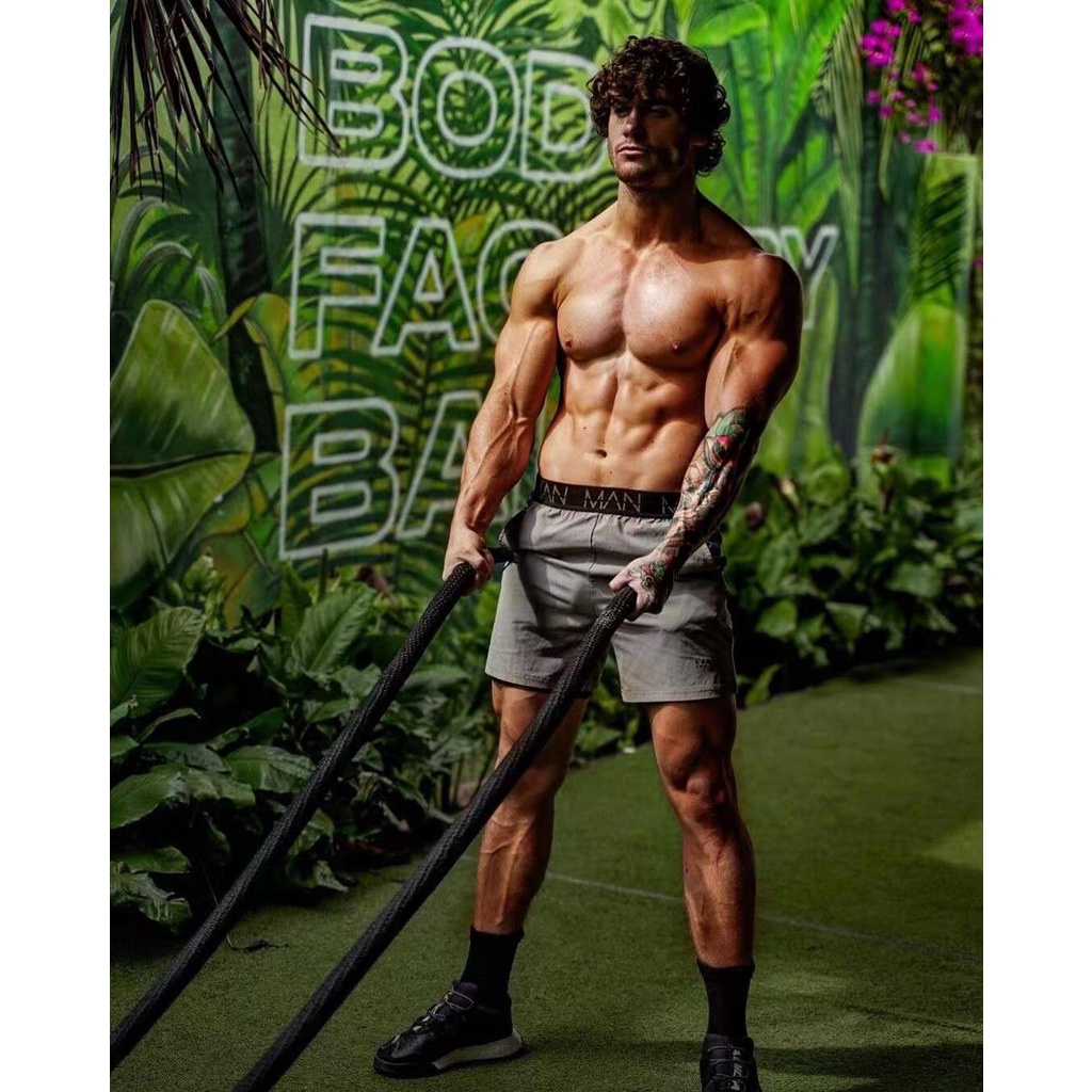 Quần Short Thể Thao Nam Co Dãn Nhanh Khô Thiết Kế Mới