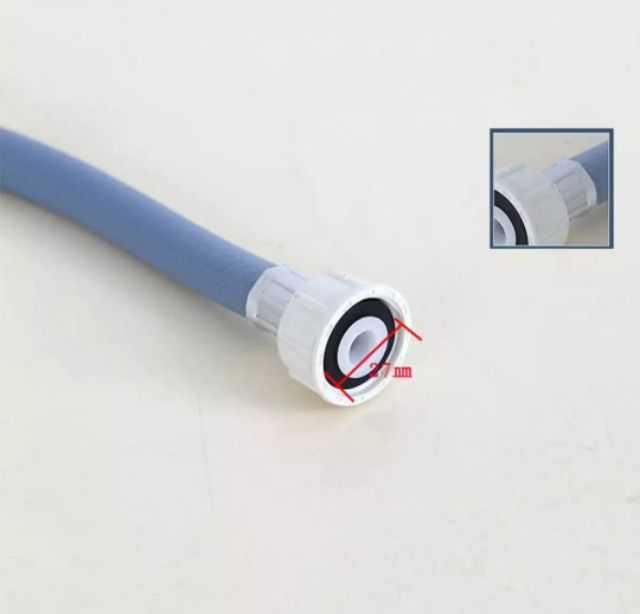 Dây cấp nước máy giặt electrolux cửa ngang 2 đầu ren dài 1,5m