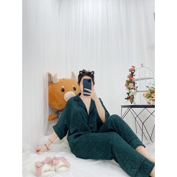 Đồ ngủ pijama nữ lụa mango cánh dơi form thường