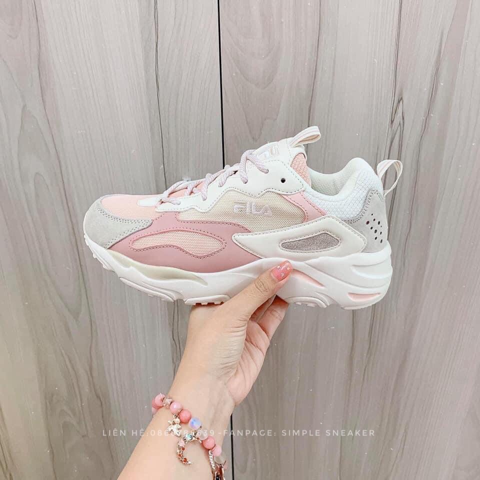 Giày Fila AuthFREESHIP Fila Ray Tracer Blue Pink Chuẩn Auth - Giày Fila Chính Hãng Hàn Quốc