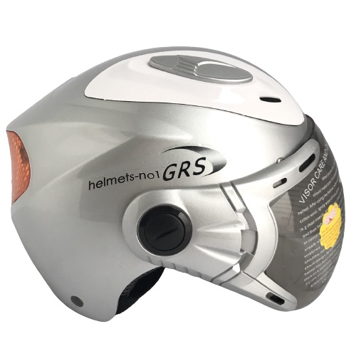 Nón bảo hiểm nửa đầu - Phản Quang cao cấp - GRS A913K - Bạc line trắng