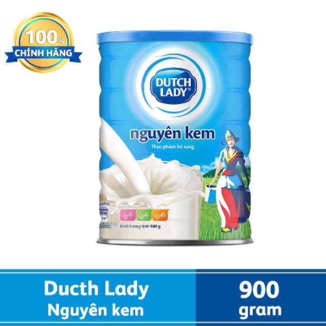 Sữa Bột Nguyên kem Cô Gái Hà Lan - lon thiếc 850g