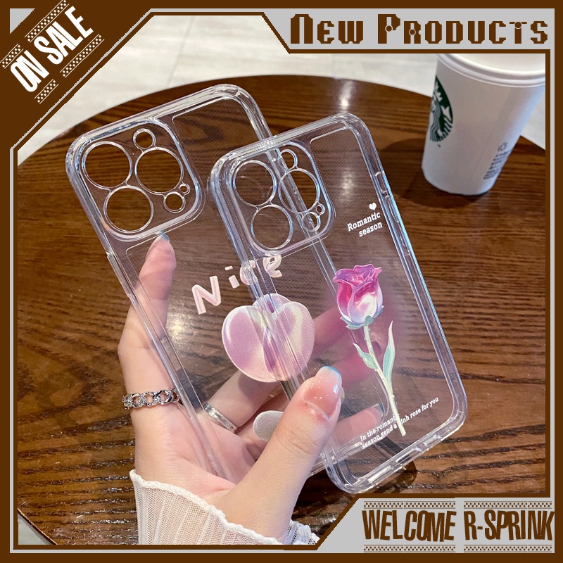 Ốp Điện Thoại Trong Suốt Hình Hoa Tulip Cho 6/7/8/plus/x/xs/xr/xsmax/11/11promax/12/12pro/12promax/13/13pro/13promax/14PRO