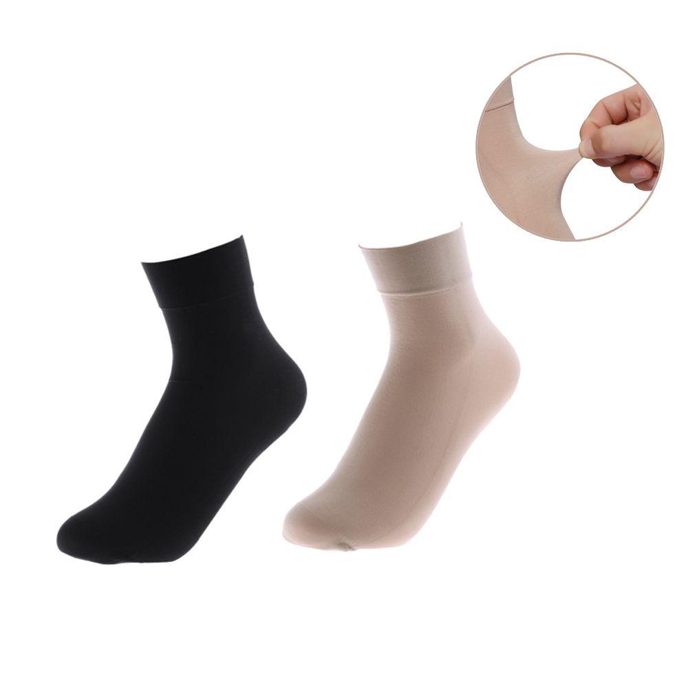 1 / 5 / 10 Đôi Tất Ngắn Bằng Nylon Giữ Ấm Chống Trượt