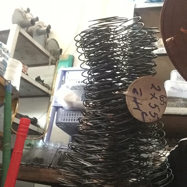 ❌❌❌Lò xo nén phi 55 (sợi 2mm dài 30cm)🤝🤝🤝