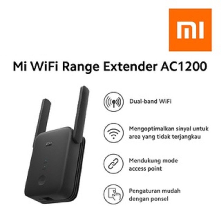 Kích sóng wifi Xiaomi Repeater RA75 2.4GHz 5GHz 1200Mbps (Hàng Chính Hãng - BH 3 tháng)