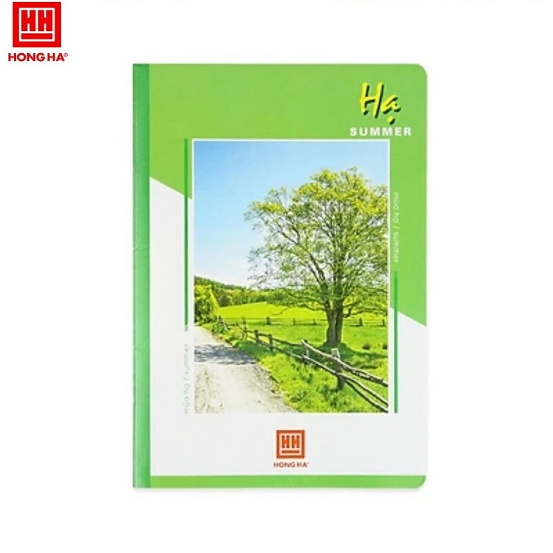 Vở kẻ ngang Pupil Bốn mùa 72 trang Hồng Hà 1004 Xuân Hạ Thu Đông / Vở học sinh kích thước 175x250mm