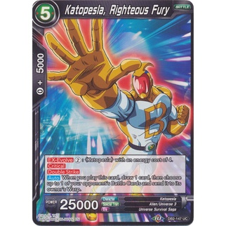 Thẻ bài Dragonball - TCG - Katopesla, Righteous Fury / DB2-147'