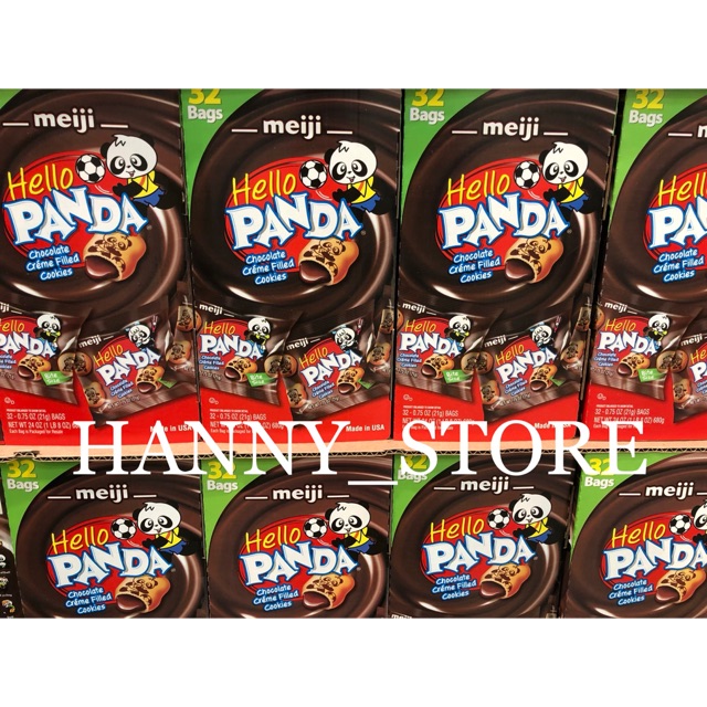 Bánh gấu Meiji Hello Panda Made in usa 21gr