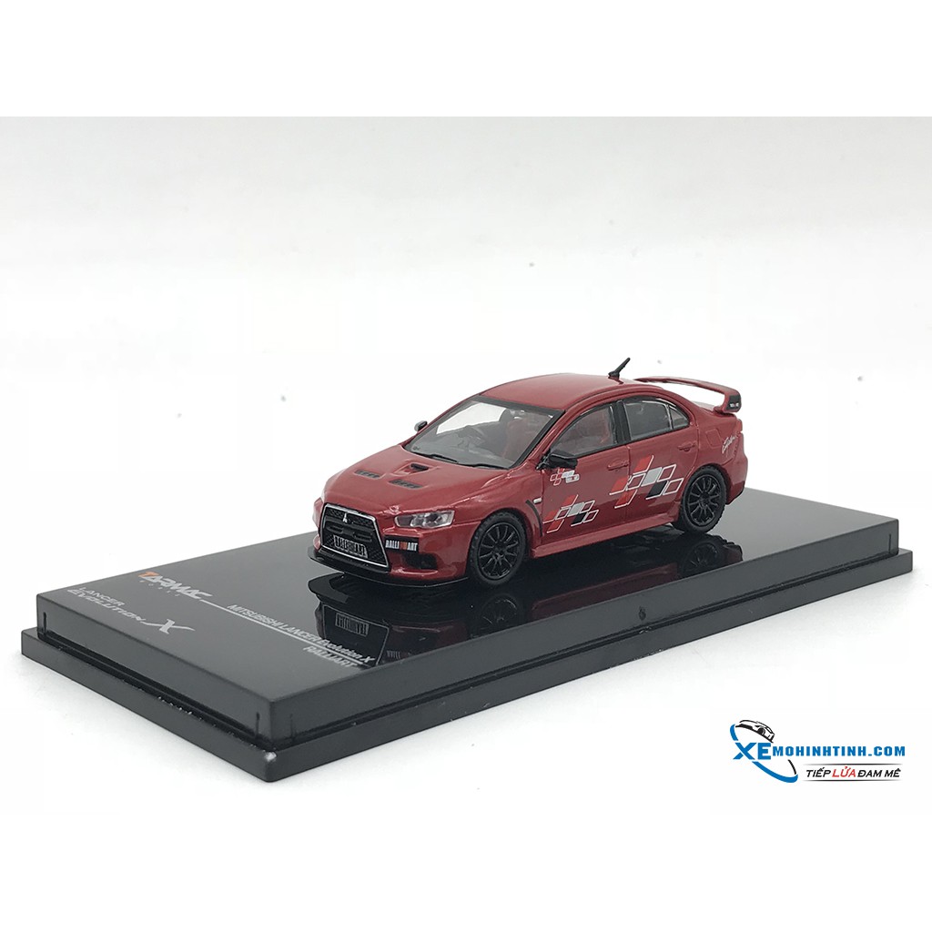 Mô hình Mitsubishi EVO X – Ralliart Edition Tarmac Works 1:64 (Đỏ)