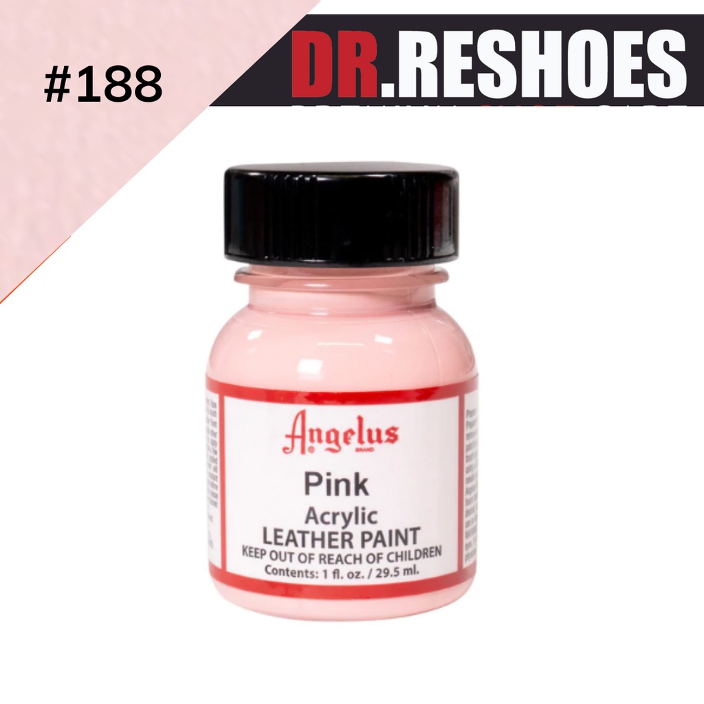 [CHÍNH HÃNG/LỌ NGUYÊN BẢN 29.5ml] PINK 188 - Màu Angelus Leather Paint Standard vẽ trên da, vải, custom giày