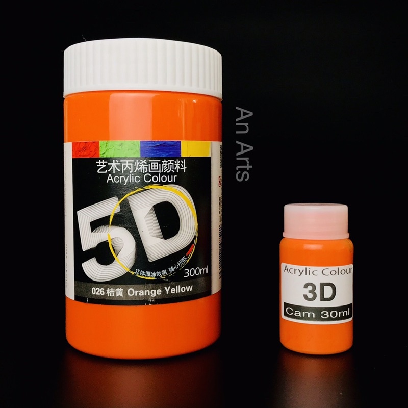 Màu Acrylic 3D , 5D 30ml Custom Giày, Vải, Túi, Vẽ Lên Tranh Giấy, Vải Toan