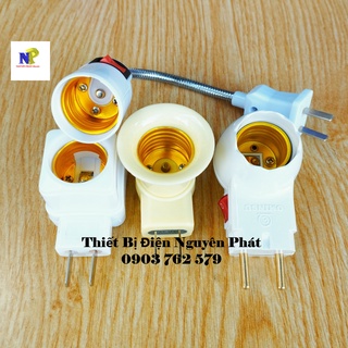 [PIPO] Đuôi Đèn Liền Phích Có Công Tắc - Hàng Tốt