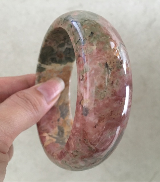 Vòng đá tường vy hồng-vòng đá Rhodonite