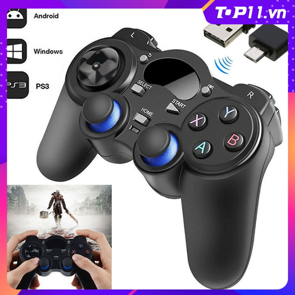 Tay Cầm Chơi Game Joystick 2.4G Bộ Điều Khiển Chơi Game Phù Hợp Với Cho Android/Điện Thoại/Tv Box/Cho Máy Tính Ps3