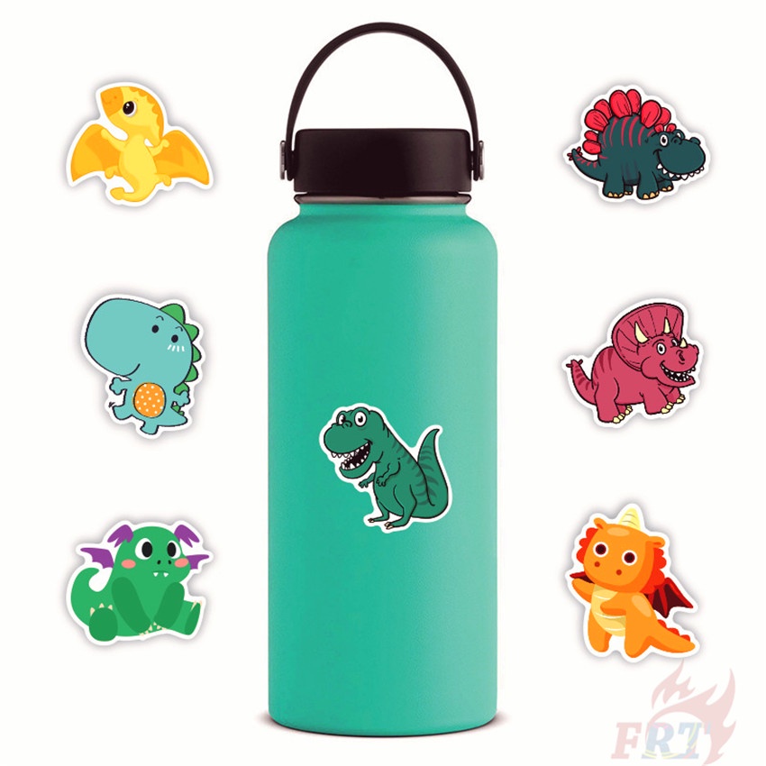 Bộ 50 Cái ❉ Miếng Dán Trang Trí Hình Khủng Long Q Series 01 Cho Bé ❉ Sticker Dán Tường Chống Thấm Nước Thời Trang