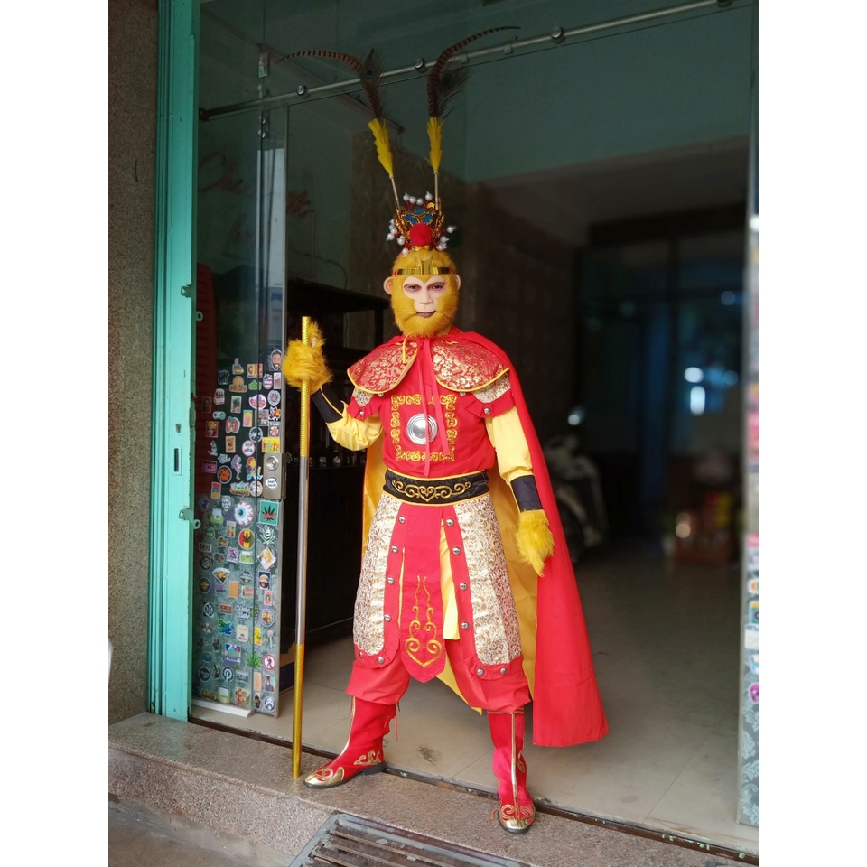 Trang Phục Tôn Ngộ Không - Tề Thiên Đại Thánh Loại Lông Vũ Dài 1M