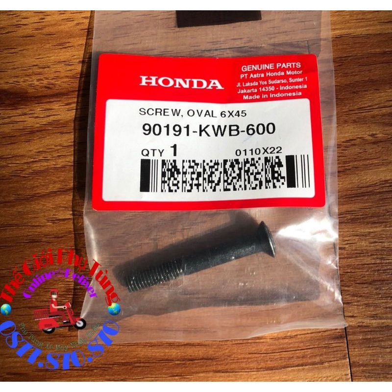 Ốc gù tay lái Vario, AB Zin chính hãng mới - 90191-KWB-600