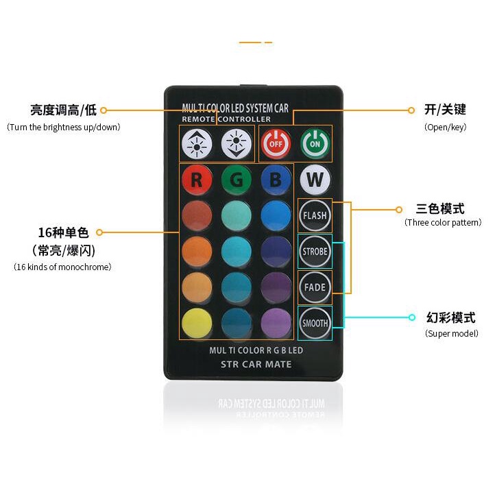 Bóng Đèn Led T10 5050 Ex5 6 Smd Rgb 501 Gắn Biển Số Xe Hơi Chuyên Dụng