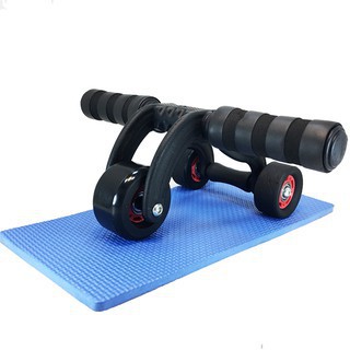 Con Lăn Tập Cơ Bụng, Con Lăn Tập Gym 4 Bánh Đa Năng Tại Nhà Nam/Nữ , Tặng Kèm Miếng Thảm VietMart