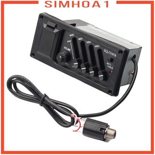 [Simhoa1] Đàn Guitar Dân Gian 545R 4 Băng EQ Equalizer Piezo Pickup Tuner Amplifier Phần