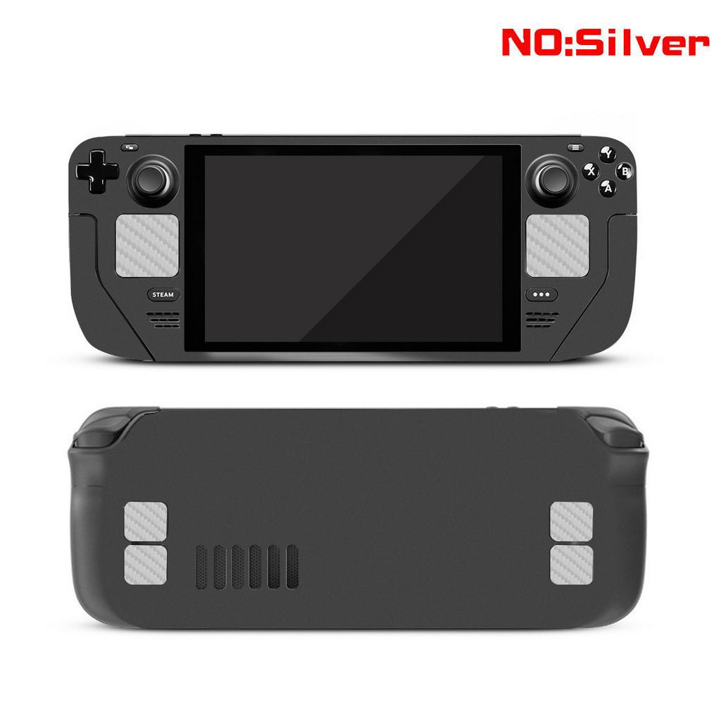 Combo 02 miếng dán Trackpad và 04 Back button chống trầy xước vân carbon cực nhạy cho máy chơi game Steam Deck - Valve