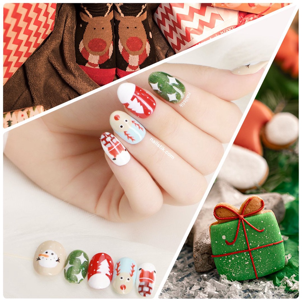 Móng úp thiết kế by NAILSTIK, Nail NOEL 2021