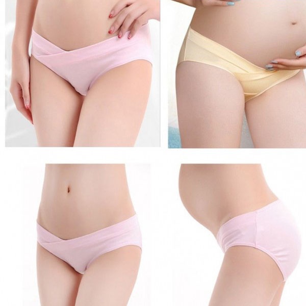 Quần Lót Cotton Cạp Chéo Không Cấn Bụng - Quần lót kháng khuẩn Spring cho mẹ bầu và sau sinh No.100398