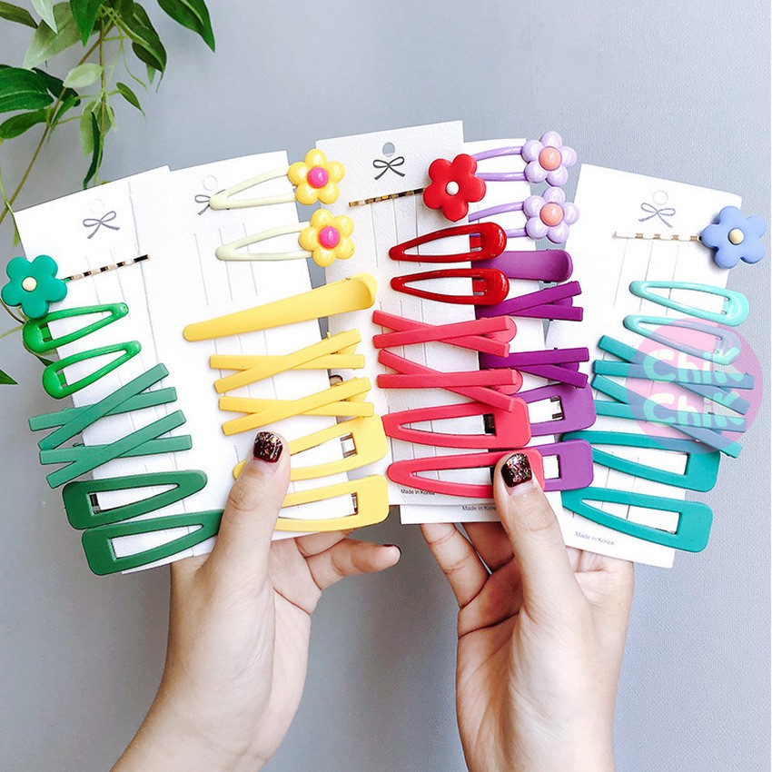 Kẹp tóc dễ thương (vỉ 7 cái) - T004