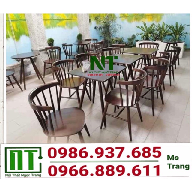 Bàn ghế cafe 4 ghế 1 bàn