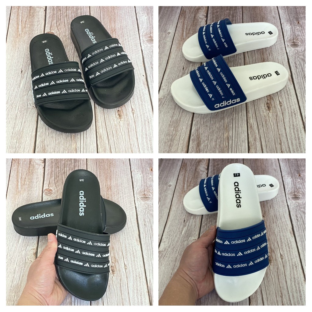 Dép Quai Ngang  𝗔𝗱𝗶𝗱𝗮𝘀 Cao Cấp - Dép Nam Quai Ngang 𝗔𝗱𝗶𝗱𝗮𝘀 Đế Cao Su Chất Cực Đẹp Full Box