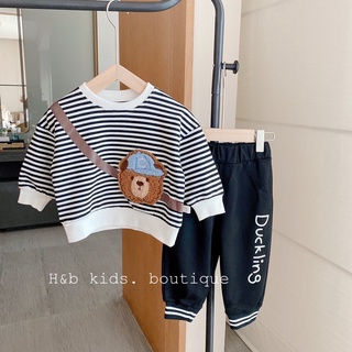 set đồ cho bé. bộ đồ cho bé siêu đáng yêu, bộ mùa thu đông cho bé vải nỉ da cá tàu 3 màu đủ size