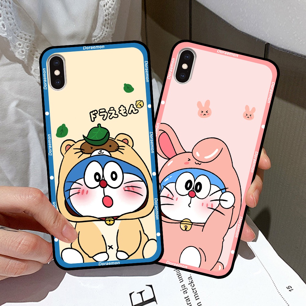 Ốp iphone X Xs XR Xsmax 11 11 Pro Max in hình cặp đôi doremon, hổ, khủng long dễ thương