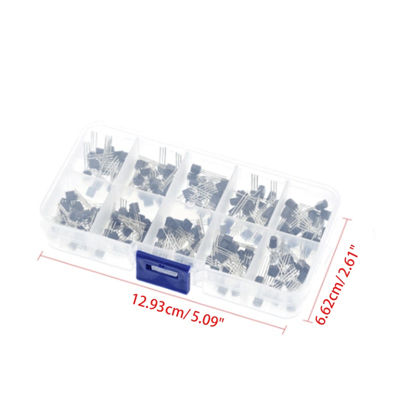 Set 200 Linh Kiện Bán Dẫn BC337 BC327 2N2222 2N2907 2N3904 2N3906 S8050 A1015 C1815
