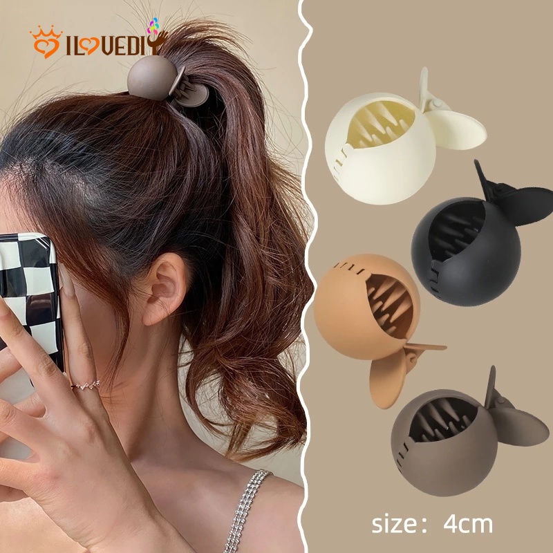 Kẹp Tóc Đuôi Ngựa Nhỏ Mặt Nhám Đơn Giản Dễ Phối Đồ Thanh Lịch Không Trượt Cao Cố Định Đuôi Ngựa Cho Nữ / Phụ Kiện Tóc Thanh Lịch Phổ Biến