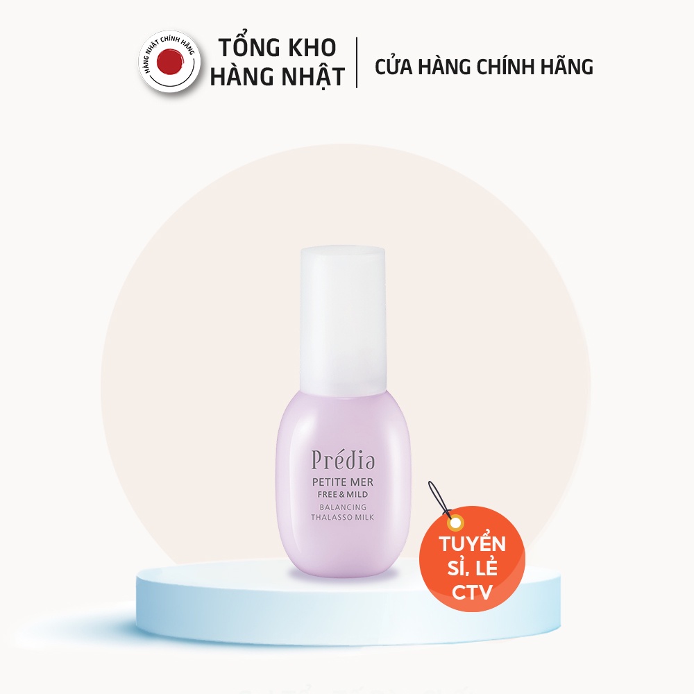 Sữa Dưỡng Ẩm Predia Petite Mer Free &amp; Mild Balancing Thalasso Milk (100ml) Chính Hãng