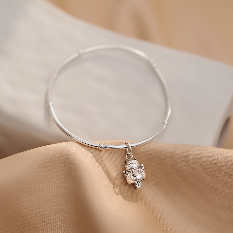 Vòng đeo tay mèo may mắn thời trang nữ đơn giản retro