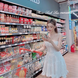 Váy trắng 2 dây