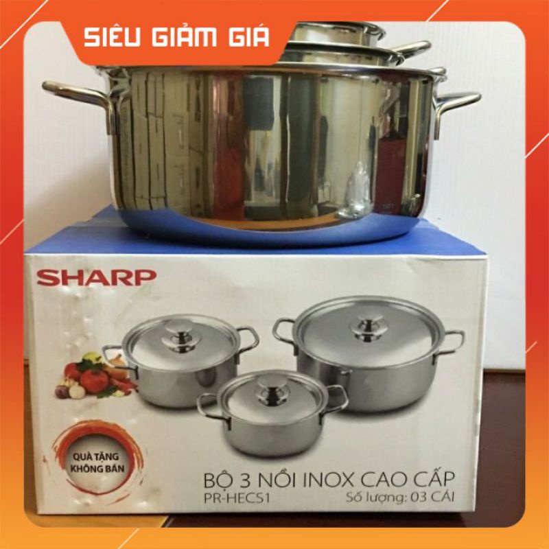 BỘ 3 NỒI INOX SHAP
