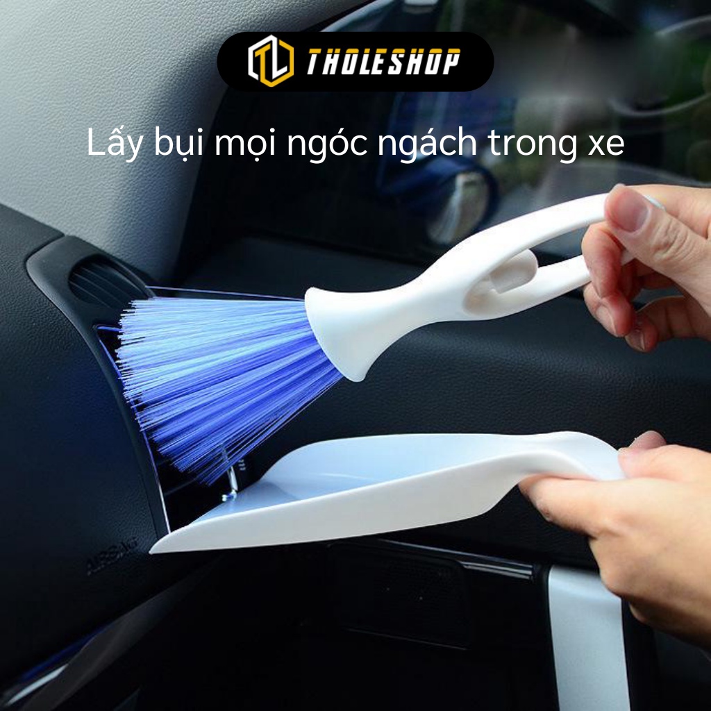 Chổi Quét Bụi - Bộ Chổi Và Xẻng Mini Vệ Sinh Bàn Phím, Ô Tô, Bàn Thờ, Khe Cửa 7203