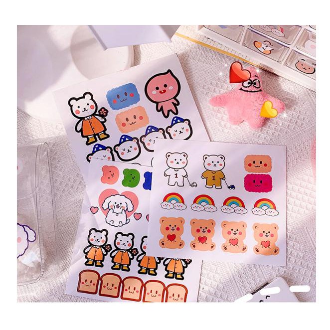 TẤM STICKER HOẠT HÌNH DÁN SIÊU CUTE