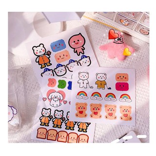 Tấm sticker hoạt hình dán siêu cute