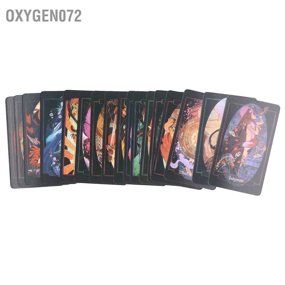 Oxygen072 bói bài Bộ Bài Tarot Bói Children of Litha Tarot Cards Giấy nghệ thuật 78 Bộ bài Bói toán Đồ chơi Bói toán cho bữa tiệc bạn bè
