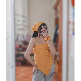 Set Áo yếm - Khăn turban - Chun cột tóc Dios