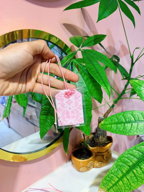 Móc khóa túi gấm may mắn Omamori Nhật