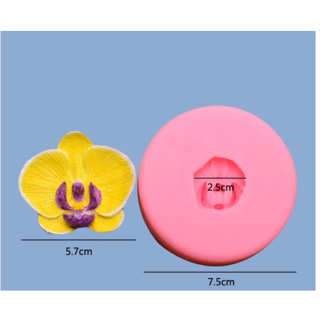 Khuôn Silicone Hoa Lan Nở To 7.5 Cm hoa lan trung