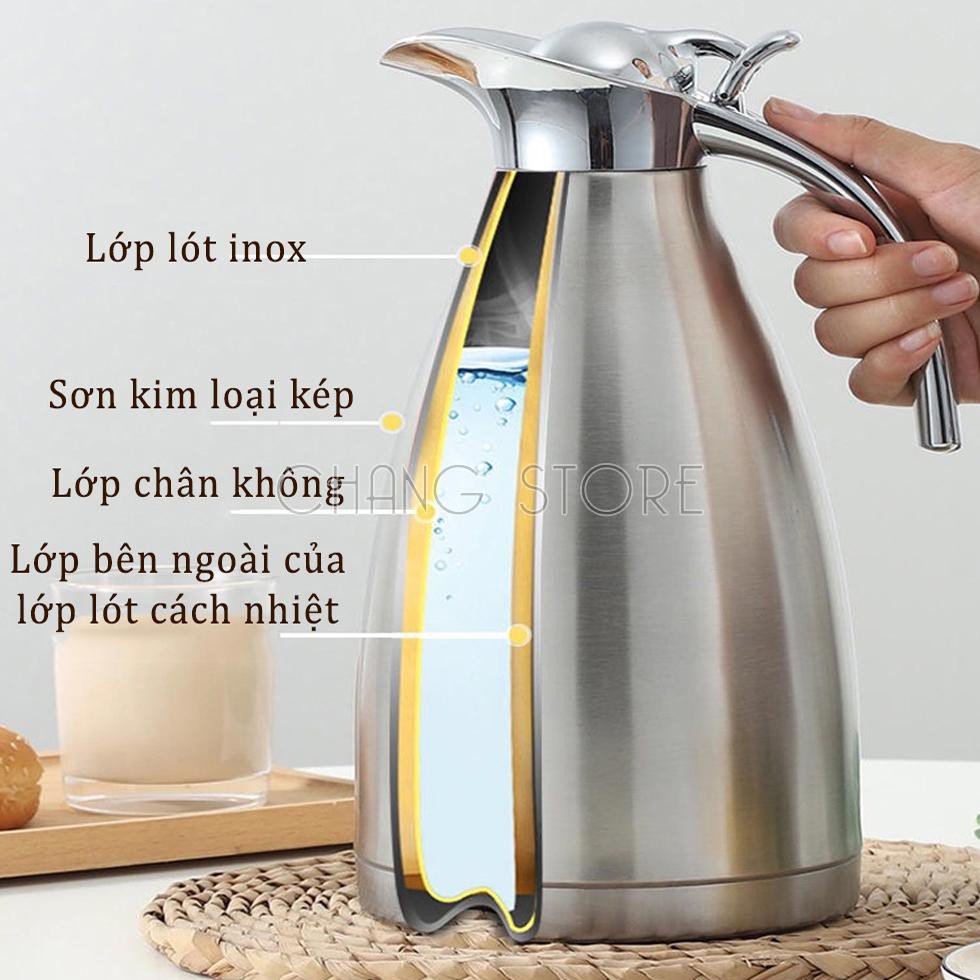 Phích Nước Coffee POT-2L Lõi Inox Giữ Nhiệt Siêu Tiện Dụng Cho Mọi Nhà