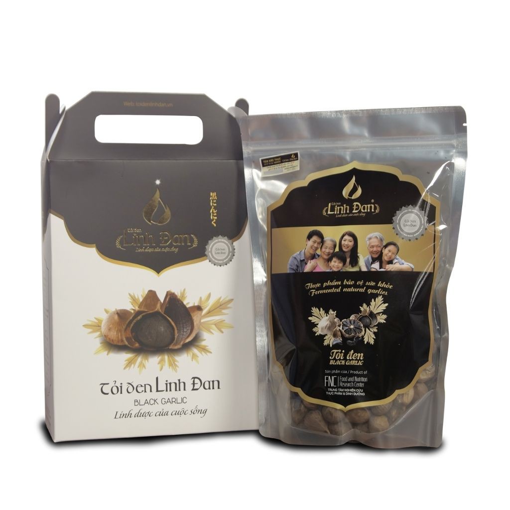 Tỏi đen cô đơn Linh Đan ăn ngon dẻo thơm không còn mùi tỏi