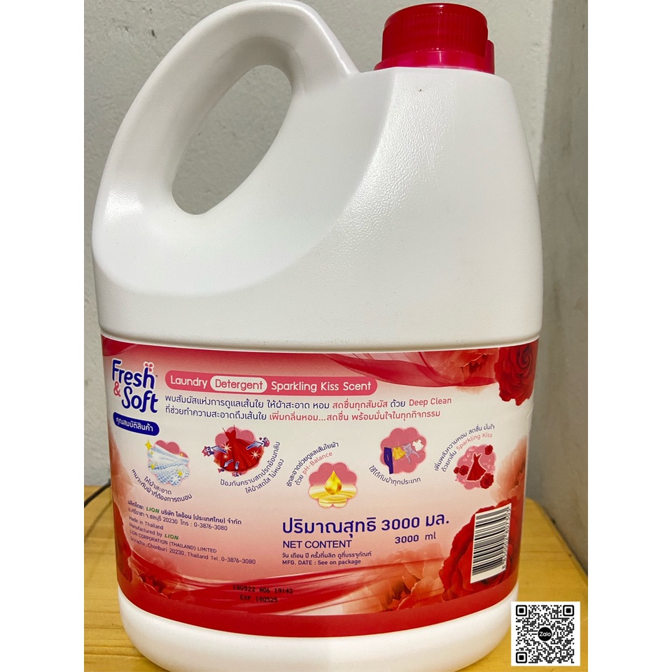 NƯỚC GIẶT ESSENCE FRESH & SOFT 3000ML THÁI LAN