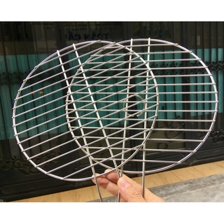 Vỉ Nướng thịt,cá,BBQTròn Inox 304 dày dặn Size Nhỏ, Lớn